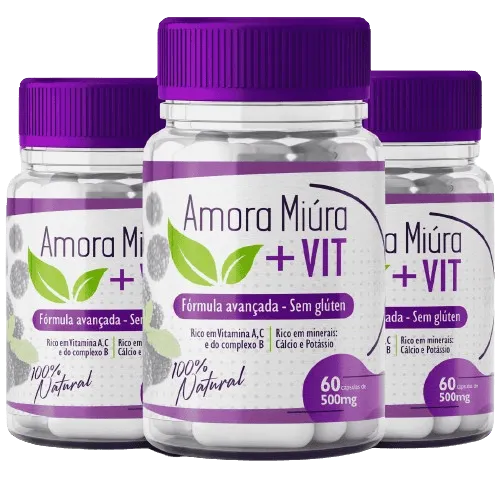 Embalagens de amora miura, solução natural para aliviar sintomas da menopausa
